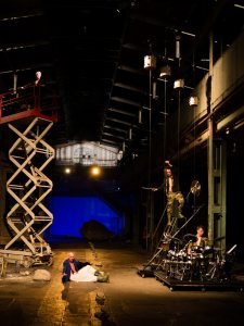 2016 with Theater Willy Praml, GENESIS, Naxos Halle Frankfurt(stairway 1) (foto by S.Zelazny)