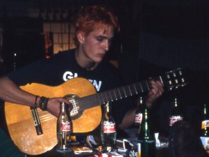 1998 rehearsal with Emergency Exit (foto by W.Damen)