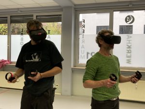 2021 teaching VR, freiraum, Krefeld (with A.Simon) gogles (foto by A.Brass)